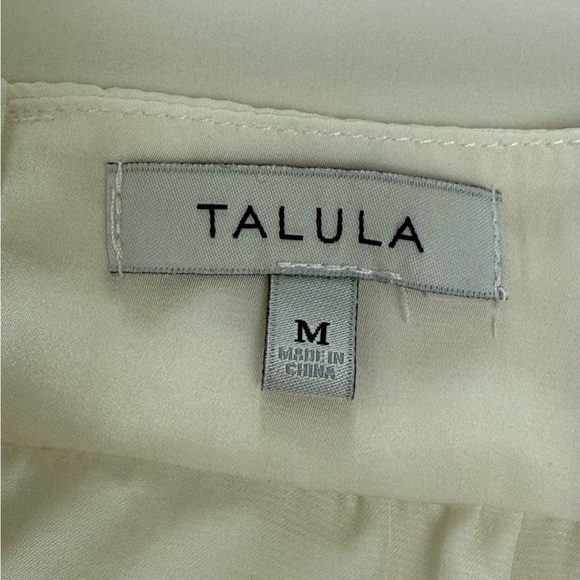 Aritzia Talula Cream Satin Spaghetti-Strap Minimalist Cami Tank Adjustable Staps - Picture 7 of 10